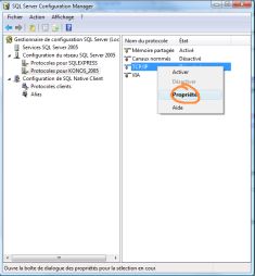 Image ouvrir les protocoles pour konos_2005choisir tcp/ip et cliquer sur propriétés