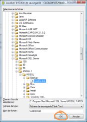 Image sélectionner le fichier, cliquer sur ok