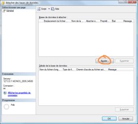 Image cliquer sur ajouter afin d'ajouter le fichier copié précédemment (mdf)